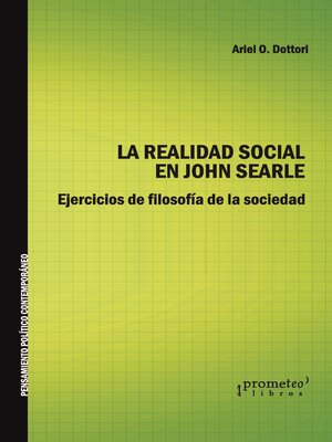 cover image of La realidad social en John Searle